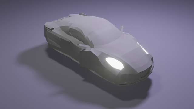 Porshe cyberpunk 3D Model .c4d .max .obj .3ds .fbx .stl .blend 