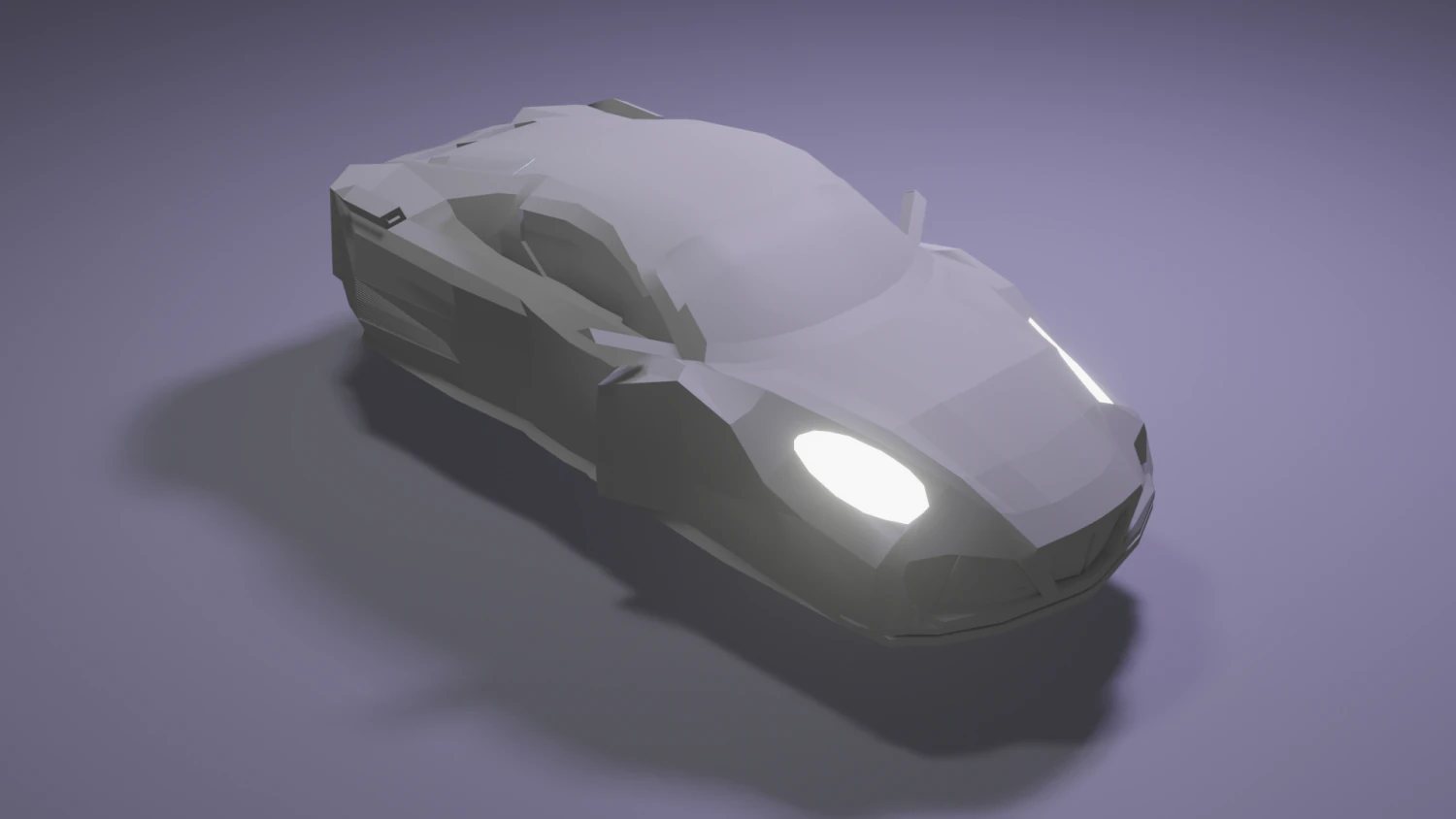 Porshe cyberpunk 3D Model .c4d .max .obj .3ds .fbx .stl .blend 