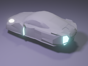 Porshe cyberpunk 3D Model