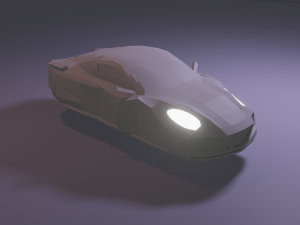 Porshe cyberpunk 3D Model