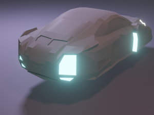 Porshe cyberpunk 3D Model