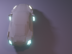 Porshe cyberpunk 3D Model