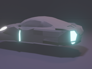 Porshe cyberpunk 3D Model