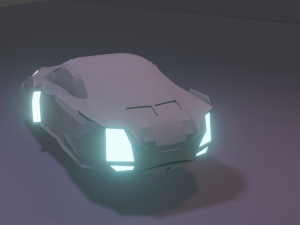 Porshe cyberpunk 3D Model