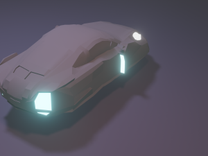 Porshe cyberpunk 3D Model