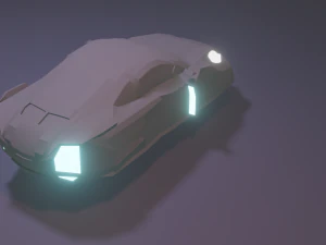Porshe cyberpunk 3D Model