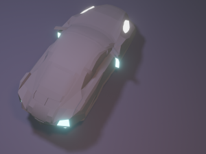 Porshe cyberpunk 3D Model