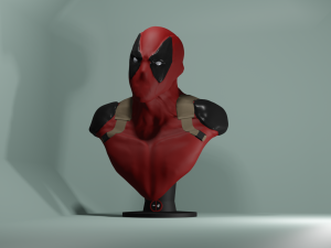 Deadpool Bust Modèles 3D en vedette