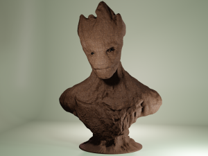 Groot Bust 3D 프린트 모델
