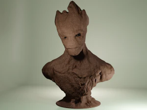 그루트 흉상 3D 프린트 모델