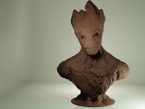 Groot Bust 3D Принт Модель