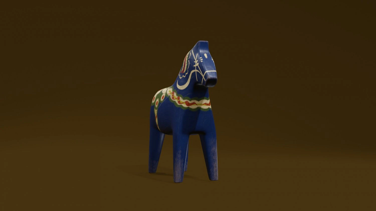 Dalecarlia Horse 3D Model .c4d .max .obj .3ds .fbx .stl .blend 