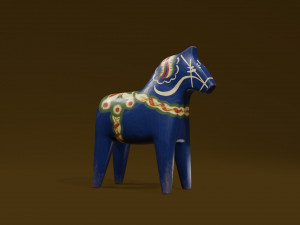 Dalecarlia Horse 3D 모델