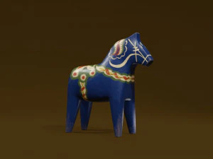 Dalecarlia Horse 3D Model