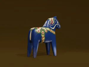 Dalecarlia Horse 3D Model