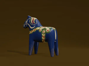 Dalecarlia Horse 3D Model