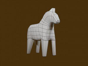 Dalecarlia Horse 3D 모델