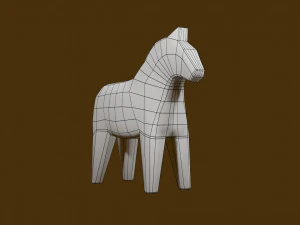 Dalecarlia Horse 3D Model