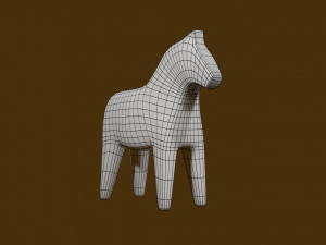 Dalecarlia Horse 3D 모델