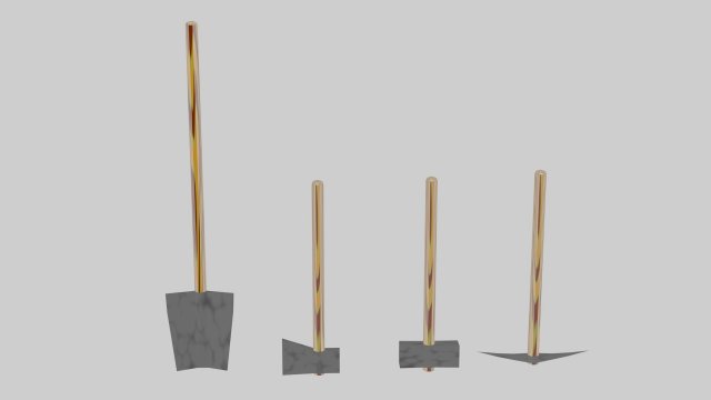 Tools 3D 模型 .c4d .max .obj .3ds .fbx .stl .blend