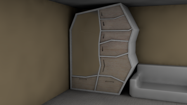 Wardrobe Modelo 3D .c4d .max .obj .3ds .fbx .stl .blend 