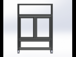 Aluminium Profile box 3D Model