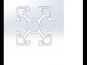 Aluminium Profile box 3D Model