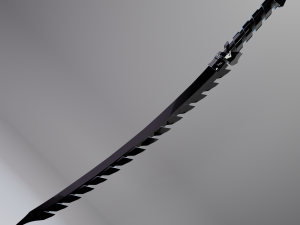 Katana with fangs 3D मॉडल