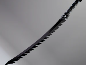 Katana con colmillos Modelo 3D