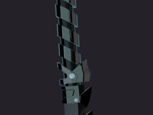 Katana with fangs 3D Model