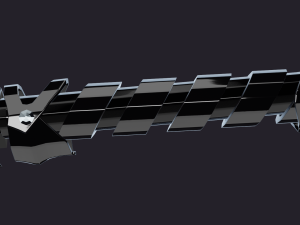 Katana with fangs 3D Model