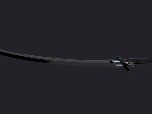 Classic katana in futuristic style 3D Model