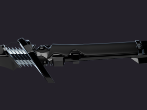 Classic katana in futuristic style 3D Model