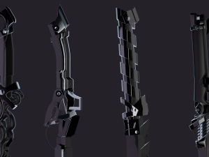 Collection Katanas of the future 3D मॉडल