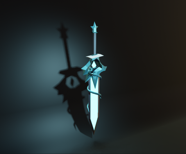 Ice sword Modelo 3D .c4d .max .obj .3ds .fbx .stl .blend 