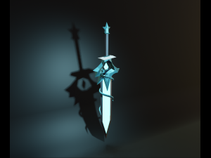 Ice sword 3D-Modell