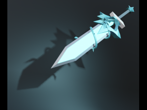 Ice sword Modelo 3D