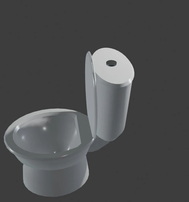 Toilet 3D Model .c4d .max .obj .3ds .fbx .stl .blend 