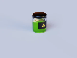 Słoik promieniowania Model 3D
