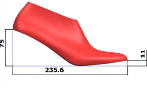 Shoe Last High 3D Print Model