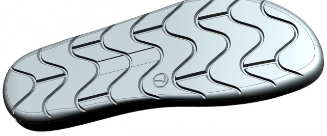 Shoe Sole 3D 模型 .c4d .max .obj .3ds .fbx .stl .blend