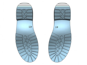 Shoe Sole Size 41 3D Print Model