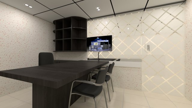 Boss Room Employ room 3D 모델 .c4d .max .obj .3ds .fbx .stl .blend 