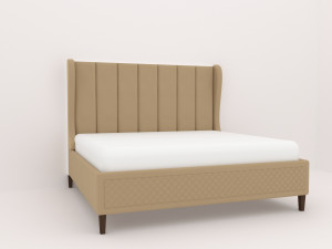 Luxuries double bed collection 3D-Modell