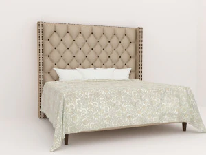 Luxuries double bed collection 3D Model