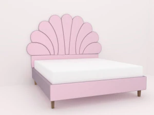 Luxuries double bed collection 3D Model