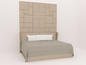 Luxuries double bed collection 3D-Modell