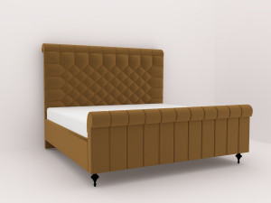 Luxuries double bed collection 3D-Modell