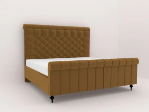 Luxuries double bed collection 3D Model