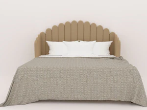 Luxuries double bed collection 3D Model